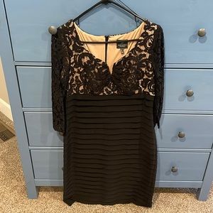 Black lace dress